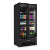 Refrigerador Comercial 691l Vb70ah All Black 220v Metalfrio Cor Preto