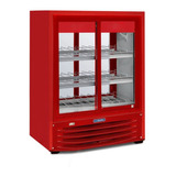 Refrigerador Metalfrio Vb32 R - Abertura Dos 2 Lados - 220v Cor Vermelha