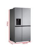 Refrigerador Side By Side LG 02 Portas 611l Aço Escovado