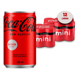 Refrigerante Coca Cola Sem Açucar Lata 220ml ( 12 Latas )