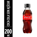 Refrigerante Coca-cola Mini Pet 200ml Sem Açucar - 48 Unids