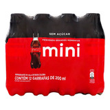 Refrigerante Coca-cola Mini Sem Açúcar Pet 12 Unidade 200ml