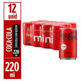 Refrigerante Sem Açúcar Coca-cola Mini Lata 220ml C/ 12 Und