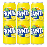 Refrigerantes Importado Fanta Lemon (limão) 6 Latas