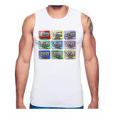 Regata 80's Cassette Tapes Camiseta Masculina