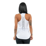 Regata Dry Fit Feminina Estampa Traseira | Treino