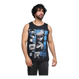 Regata Masculina Anime Estampado Desenho Algodão