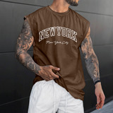 Regata New York Machão Oversized Masculina Blusa Streetwear