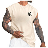Regata Oversized New Estampada Cores Ny Masculina Streetwear