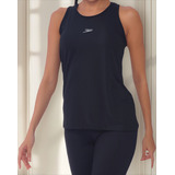 Regata Speedo Alongada Intelock Fitness Feminino Preto