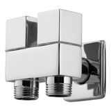 Registro 2 Saídas 1/2 Máquina De Lavar Ducha Higiênica Metal Cromado Brilhante Hope Metais