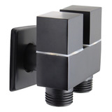 Registro Duplo Máquina De Lavar Ducha Higiênica Metal Preto