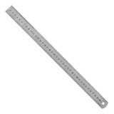 Régua Em Aço Inox 40cm 16inch Sinoart Metal