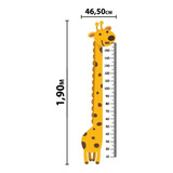 Régua Infantil De Crescimento Girafa Cor Colorido