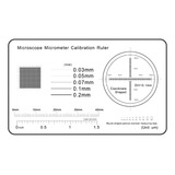 Régua Medidas Micrômetro Para Calibração De Microscópio
