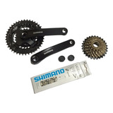 Relação Shimano Tourney 21v Fc-ty301 Mf-tz21 14/28d Cn-ug50