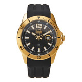 Relógio Analógico Berlim Dourado E Preto Masculino Dumont