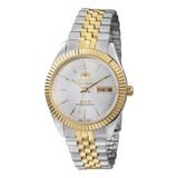 Relógio Automático Orient 469 Ed1f S1ks Prata Dourado 469