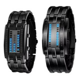 Relógio Binário Estilo Casal De 2 Peças Com Led Resistente