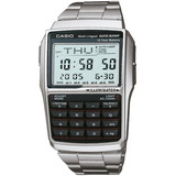 Relógio Casio Dbc 32d Databank Aço Calculadora 5 Alarmes