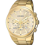 Relógio Citizen Cronógrafo Masculino An8172-53p / Tz31105g Cor Da Correia Dourado Cor Do Bisel Dourado Cor Do Fundo Dourado