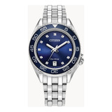 Relógio Citizen Feminino Eco-drive Carson Azul Fe6160-57l