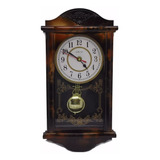 Relógio Com Pêndulo Retrô Modelo Antigo De Parede