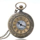 Relógio De Bolso Bronze Estilo Antigo Vintage Quartz