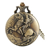 Relógio De Bolso Napoleão Bonaparte Presente Cavalo História