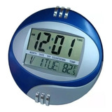 Relógio De Mesa E Parede Digital 27 X 27cm Data Hora Tempera