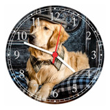 Relógio De Parede Cão Pet Shop Decorações Quartz 40 Cm Q005
