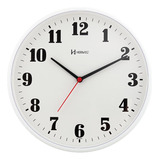 Relógio De Parede Decorativo 26cm Branco Design Clássico