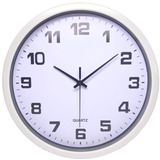 Relógio De Parede Decorativo Grande 30cm White Moderno Silen