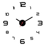 Relógio De Parede Grande 3d Luxo Adesivo Decoração Casa Escr