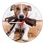 Relógio De Parede Grande Cão Pet Shop 50cm Sala G002