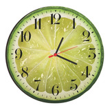Relógio De Parede Polpa De Fruta Cozinha Retrô Vintage 30cm