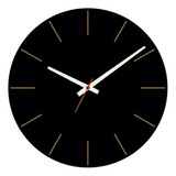 Relógio De Parede Sala Cozinha Grande 40cm Preto Moderno