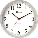 Relógio De Parede Silencioso Cinza 26 Cm Herweg 6126s-24
