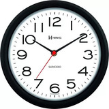 Relógio De Parede Silencioso Preto Herweg 660039-34