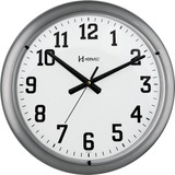 Relógio De Parede Tic Tac Prata 40cm 1 Ano De Garantia 6129