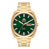 Relógio De Pulso Orient F49gg021e1kx Com Corria De Aço Inoxidável Color Dourado