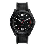 Relógio De Pulso Speedo 5 Atm Com Corria De Resina Cor Preto