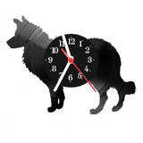 Relógio De Vinil Disco Lp Parede | Border Cachorro Pet
