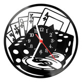 Relógio De Vinil Disco Lp Parede | Poker