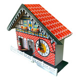 Relógio Decorativo Com Casinha Do Tempo Alemã Antiga Oferta