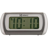 Relógio Despertador Herweg Digital 2916-071 Cinza Metalico