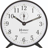 Relógio Despertador Herweg Mecânico Repetição 2320-034 Preto Não Aplica
