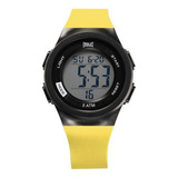 Relógio Digital Masculino Everlast Amarelo Claro 24 H
