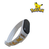 Relógio Digital Pokémon Infantil Masculino E Feminino Led