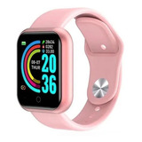 Relógio Digital Smart Masculino / Feminino Preto - Rosa Y68